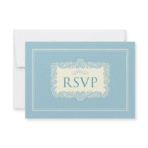 Charming Heart RSVP Card (powder) Invitations
