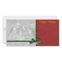 Charming Holidays Photo Template photo cards