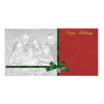 Charming Holidays Photo Template Customized Photo Card