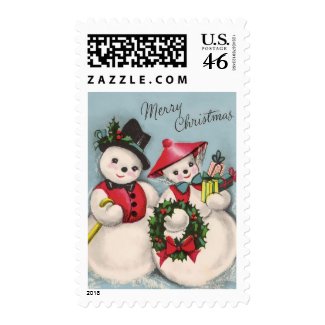 Charming Snowmen Couple