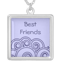 Charming Swirl Best Friends Necklace
