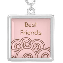 Charming Swirl Best Friends Necklace