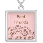 Charming Swirl Best Friends Necklace