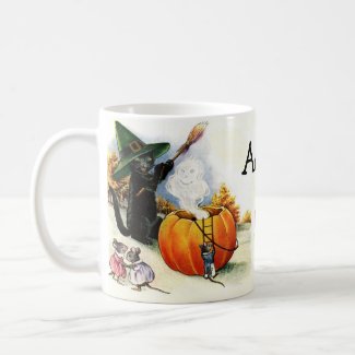 Charming Vintage Halloween Mug mug