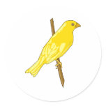 Charnille Canary Stickers