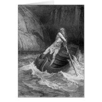 Charon, the Ferryman of Hell Greeting Cards