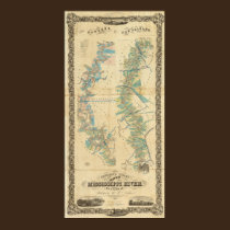 Chart of The Lower Mississippi River posters
