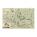 Chart of West Indies Map - 1774 posters