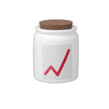 Chart statistics icon candy jar