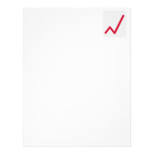 Chart statistics icon letterhead template
