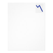 Chart statistics icon letterhead template