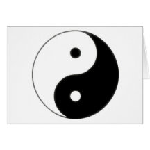 Chart Ying Yang Greeting Card