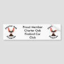 Charter Oak Firebird Bumper Sticker bumper stickers