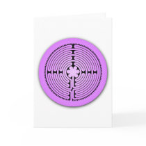 Chartres Labyrinth Greeting Card