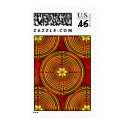 Chartres Labyrinth Fire Layered Postage postage