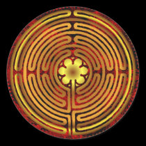 Chartres Labyrinth Fire Sticker stickers