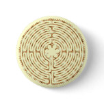 Chartres Labyrinth Pearl Button