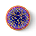 Chartres Labyrinth Pearl Light Paths Button
