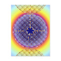 Chartres Labyrinth Pearl Light Paths Postcard