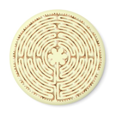 Chartres Labyrinth Pearl Magnet