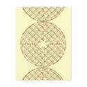 Chartres Labyrinth Pearl Postcard