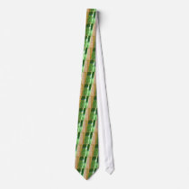 Chartreuse and Squares of Many Colors Scarf Tie