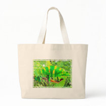 Chartreuse Chameleon Camouflaged bags by ElainePlesser Chartreuse Chameleon Camouflaged bags