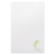Chartreuse Downhill Customized Stationery