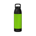 Chartreuse Green Background on a Water Bottle