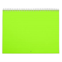 Chartreuse Green Backgrounds on a Calendar