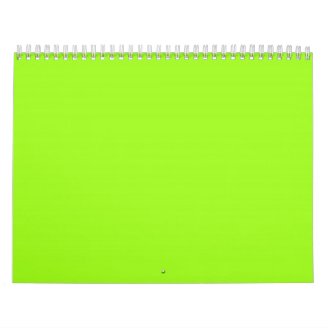 Chartreuse Green Backgrounds on a Calendar