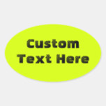 Chartreuse Oval Stickers