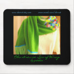 Chartreuse Scarf Wrap by Gretchen Mousepad