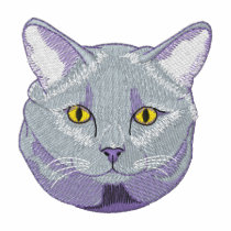 Chartreux Cat embroidered shirts