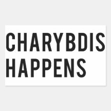 Charybdis happens rectangle sticker