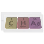 Chas as Carbon Hydrogen Arsenic Rack Card Template