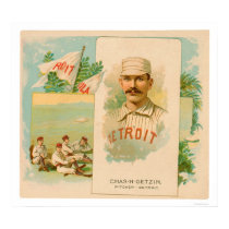 Chas Getzin Rare Baseball 1888 posters