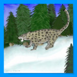 Chasing a Dream Snow Leopard Print posters