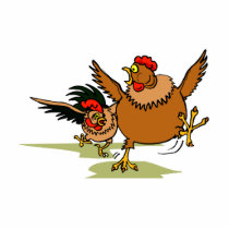 Chasing Chickens Cut Out