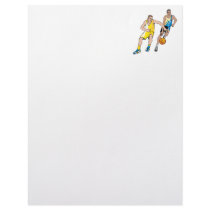 Chasing the basketball letterhead