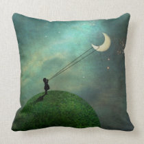 Chasing the moon Pillow pillows
