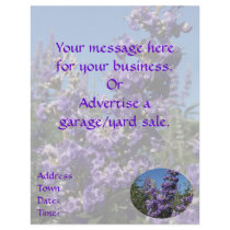 Chaste Tree Purple Flowers Flyer Design