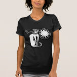 chat noir Ladies Destroyed T-Shirt