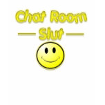 Chat slut Womens Shrt slv blk tee t-shirts