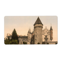 Chateau de Busset, near Vichy, France Personalized Shipping Label