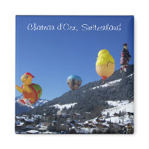 Chateau d'Oex, Switzerland magnets by poupoune Chateau d'Oex, Switzerland magnets