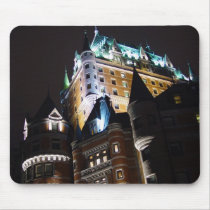 Chateau Frontenac Castle Lit Up At Night Mousepad by paulbatesphoto Chateau Frontenac Castle Lit Up At Night Mousepad