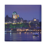 Chateau Frontenac Castle Night Quebec City Magnet