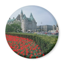 Chateau Laurier Hotel, Ottawa flowers Refrigerator Magnets