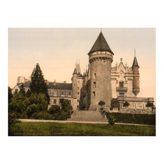 Chateaux de Bourbon, Busset, near Vichy, France print